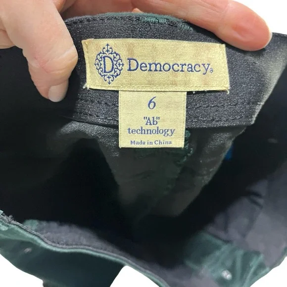 Democracy Size 6 Abigail High Rise Skinny Jeans Dark Green "Ab" Technology - Picture 4 of 8